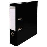 Exacompta Maxi Ordner DIN A4 75 mm Schwarz 2 Ringe Pappkarton, PP (Polypropylen) Glatt Hochformat