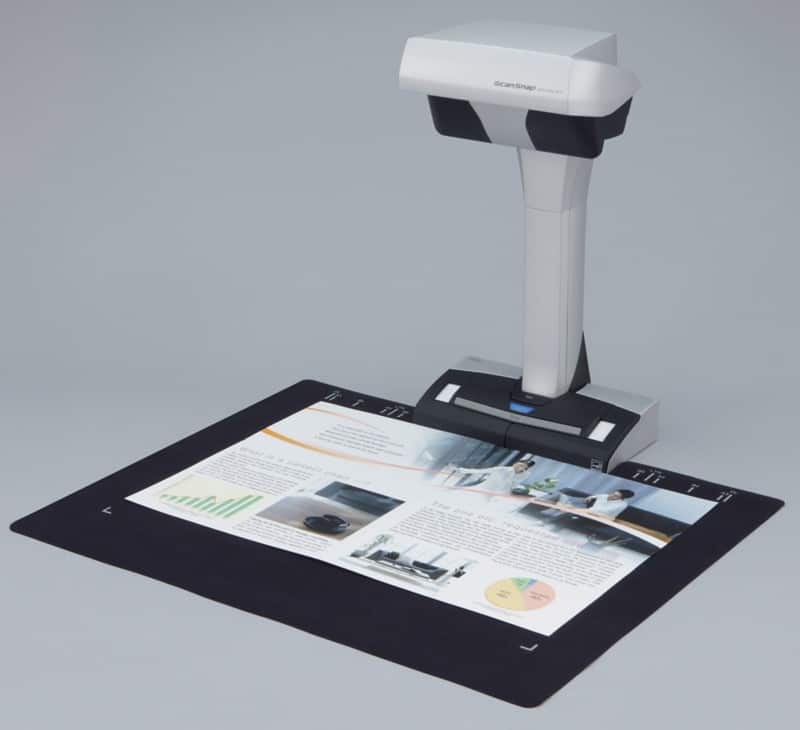 Fujitsu Sv600 A3 Overhead-Scanner Scansnap 1.200 dpi Schwarz, Weiß