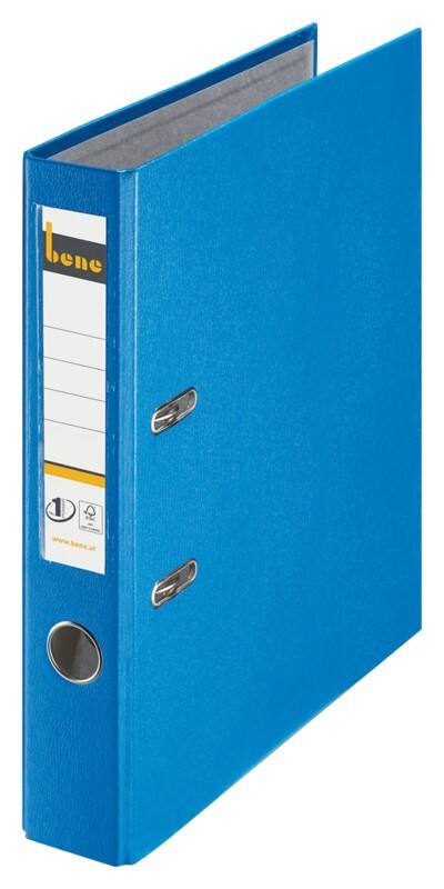 Bene No.1 Power Ordner Schmal DIN A4 52 mm Blau 2 Ringe 291600 Kunststoff Hochformat