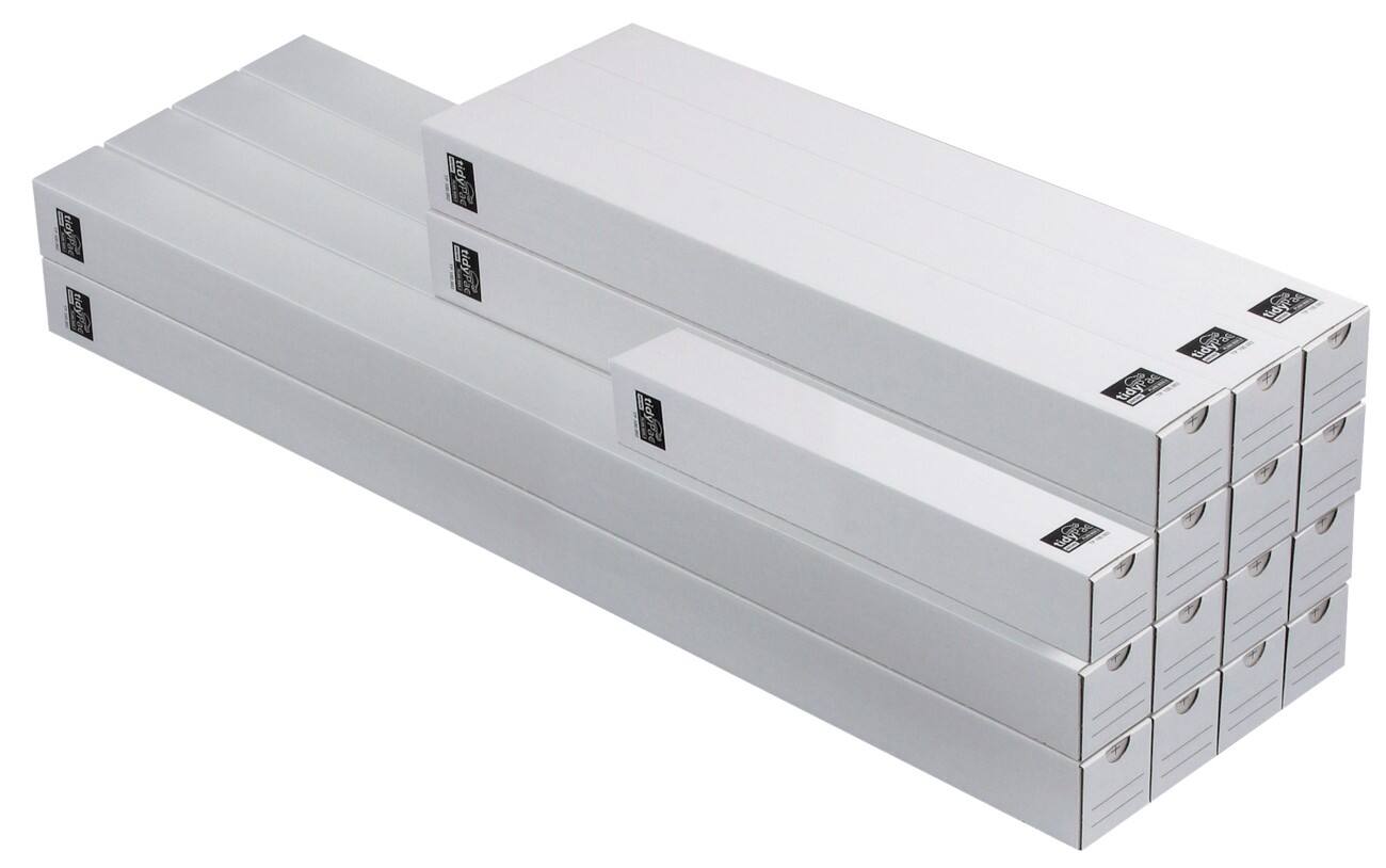 TidyPac Versandkarton TP001 Weiß 65 (B) x 500 (T) x 65 (H) mm 20 Stück