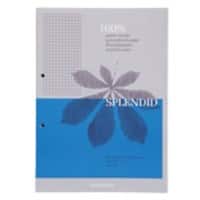 AURORA Splendid Notizblock DIN A4 Kariert Geleimt Papier Farbig sortiert Perforiert Recycled 200 Seiten