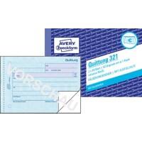 AVERY Zweckform Quittungsformulare 321 DIN A6 quer Perforiert N/A 50 Blatt