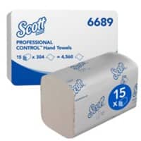 Scott Control Falthandtücher M-falz Weiß 1-lagig 6689 15 Stück à 274 Blatt