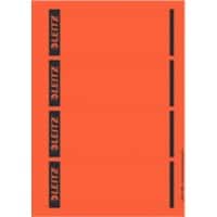 Leitz PC-beschriftbare Selbstklebende Rückenschilder 1685 Für Leitz 1080 Qualitäts-Ordner Rot 62 x 192 mm 100 Stück