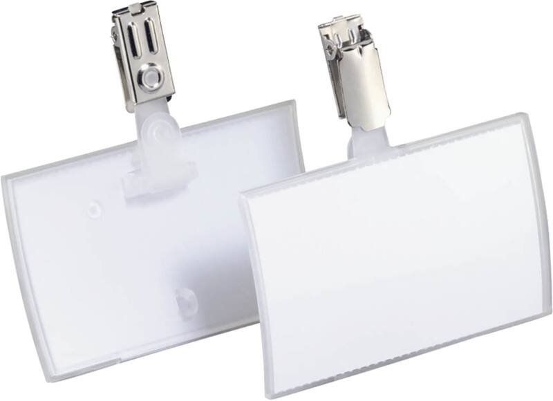 DURABLE Click-Fold Namensschilder Clip 9 x 0,64 x 5,4 cm PP (Polypropylen) 25 Stück