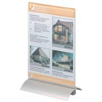 DURABLE Presenters Tischaufsteller DIN A5 T-Form 15 (B) x 8,5 (T) x 23,7 (H) cm Transparent