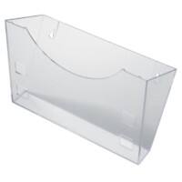 helit DIN A4 Prospektständer Wandmontiert Transparent H6103002 24 x 3,7 x 26,4 cm