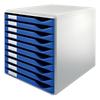 Leitz Schubladenbox Formular-Set Polystyrol Blau 28,5 x 35,5 x 39 cm