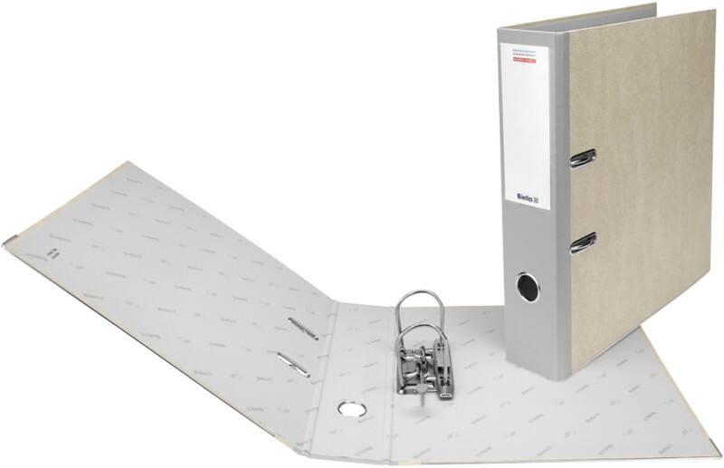 Biella Breit Ordner DIN A4 70 mm Grau 2 Ringe Kunststoff Wolkenmarmor