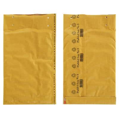 Vereinigte Papierwarenfabriken Luftpolster-Versandtaschen B5 200 (B) x 310 (H) mm Musterbeutelklammer Braun 100 Stück
