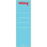 Viking Rückenschilder 60 mm x 191 mm Blau 10 Stück