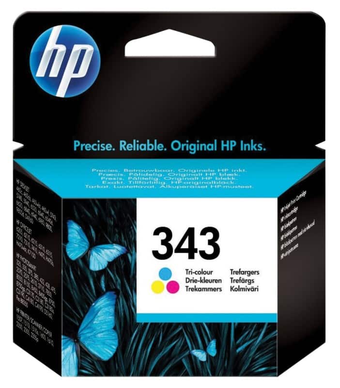 HP 343 Original Tintenpatrone C8766EE Cyan, Magenta, Gelb
