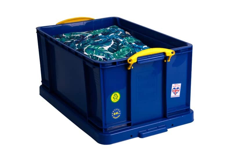 Really Useful Box Kunststoff Archivbox 64 L Blau 44 x 71 x 31 cm