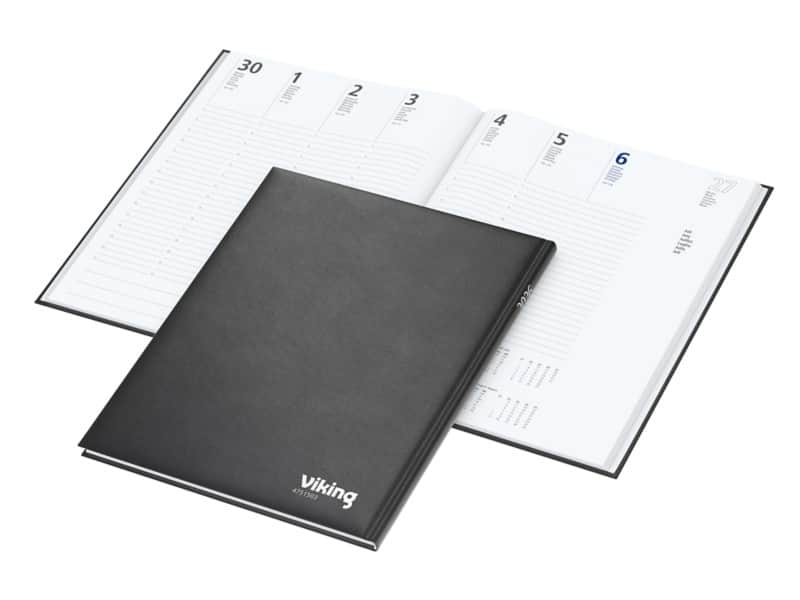 Viking Diplomat Tendence Terminplaner 2026 1 Woche / 2 Seiten Deutsch, Englisch, Französisch, Italienisch, Spanisch, Russisch Schwarz