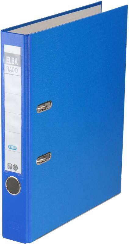 ELBA Rado Brilliant Ordner Schmal DIN A4 50 mm Blau 2 Ringe 100022605 Kunststoff