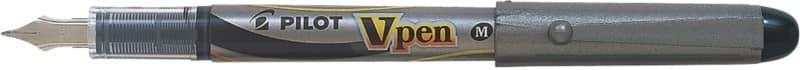 Pilot V-Pen silver Nicht einziehbar Füller 0,5 - 0,58 mm Mittel Schwarz, Silber