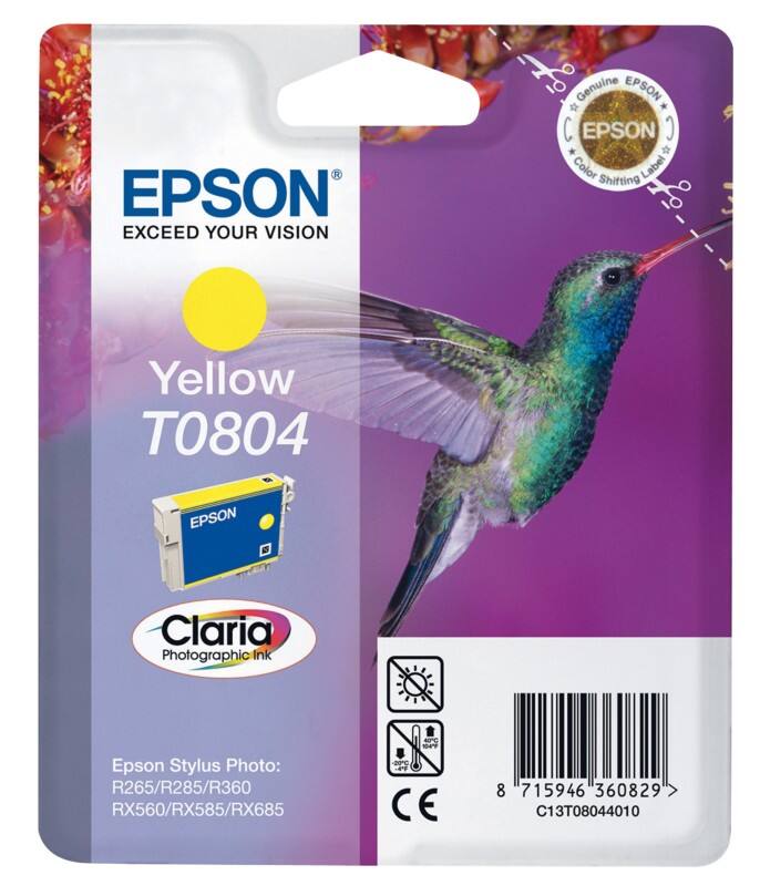 Epson T0804 Original Tintenpatrone C13T08044011 Gelb