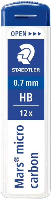 STAEDTLER Feinminen 250 07-HB Schwarz 12 Stück