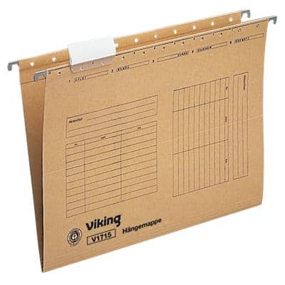 Viking Hängemappen V1715 DIN A4 Braun Manilakarton 25 Stück