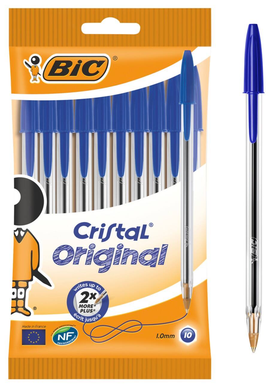 BIC Kugelschreiber Cristal Original 0.4 mm Blau 10 Stück