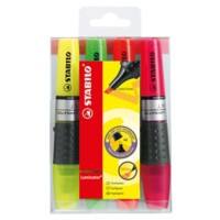 STABILO Luminator XT Textmarker Farbig sortiert Mittel Keilspitze 2-5 mm 4 Stück