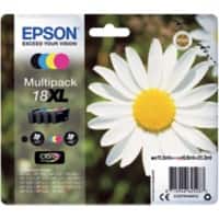 Epson 18XL Original Tintenpatrone C13T18164012 Schwarz, Cyan, Magenta, Gelb Multipack 4 Stück