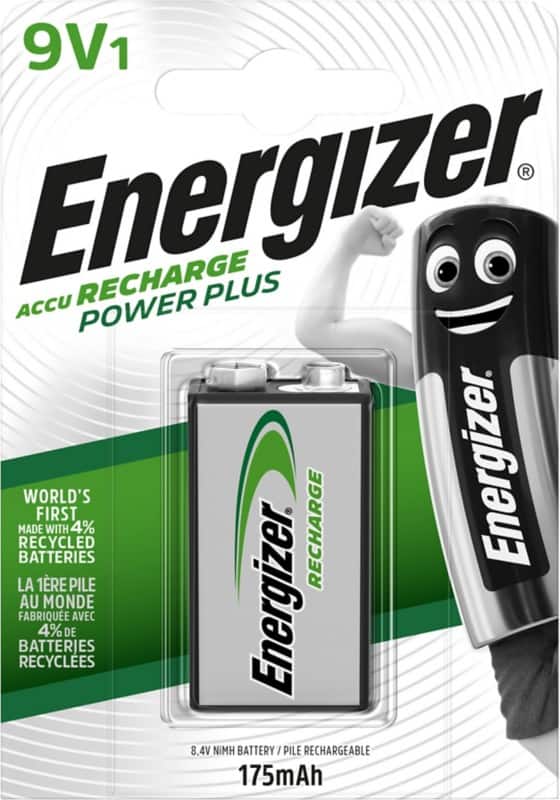 Energizer 9 V Wiederaufladbare Batterien Power Plus 6HR61 175 mAh NiMH