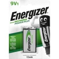 Energizer 9 V Wiederaufladbare Batterien Power Plus 6HR61 175 mAh NiMH
