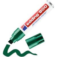 edding 800 Keilspitze Permanentmarker Extra Breit Keilspitze 12 mm Grün Nachfüllbar
