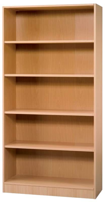 Hammerbacher Melaminharzbeschichtete Spanplatte Regal 4 Fachböden 1.000 x 400 x 2.004 mm Braun Buche