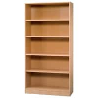 Hammerbacher Melaminharzbeschichtete Spanplatte Regal 4 Fachböden 1.000 x 400 x 2.004 mm Braun Buche