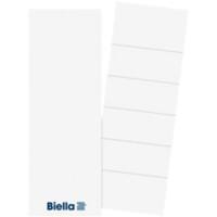 Biella Rückenschilder für 7,0 cm 70 mm Weiss 25 Stück