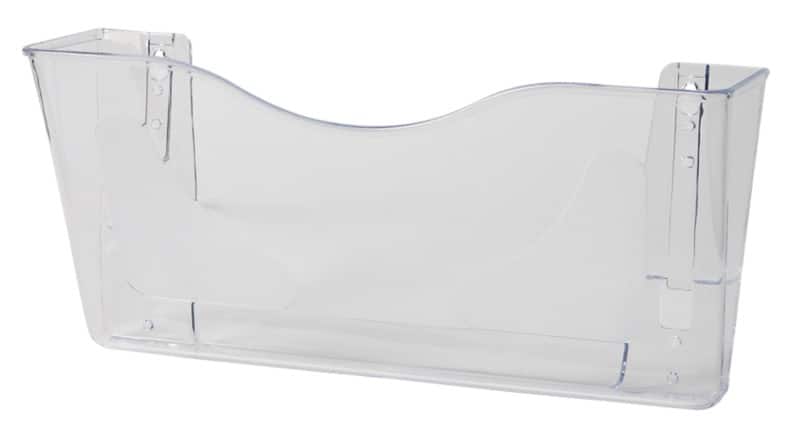 Deflecto DIN A4 Prospektständer Wandmontiert Transparent CP074YTCRY 10 x 38,1 x 17,5 cm