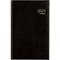 Brepols Buchkalender 2025 Spezial 1 Tag / 1 Seite Deutsch, Englisch, Französisch, Niederländisch Schwarz