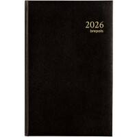 Brepols Buchkalender 2025 Spezial 1 Tag / 1 Seite Deutsch, Englisch, Französisch, Niederländisch Schwarz