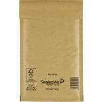 Mail Lite Luftpolster-Versandtaschen B/00 120 (B) x 210 (H) mm Abziehstreifen Goldgelb 100 Stück