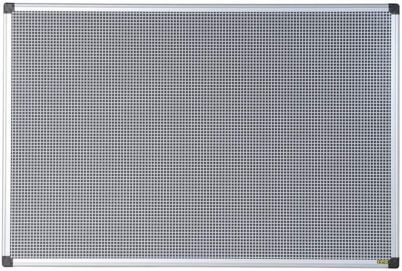 Bi-Office Pinnwand Magnetisch Wandmontage Keramik, Stahl 90 (B)x60 (H) cm Anodisiertes Aluminium Grau