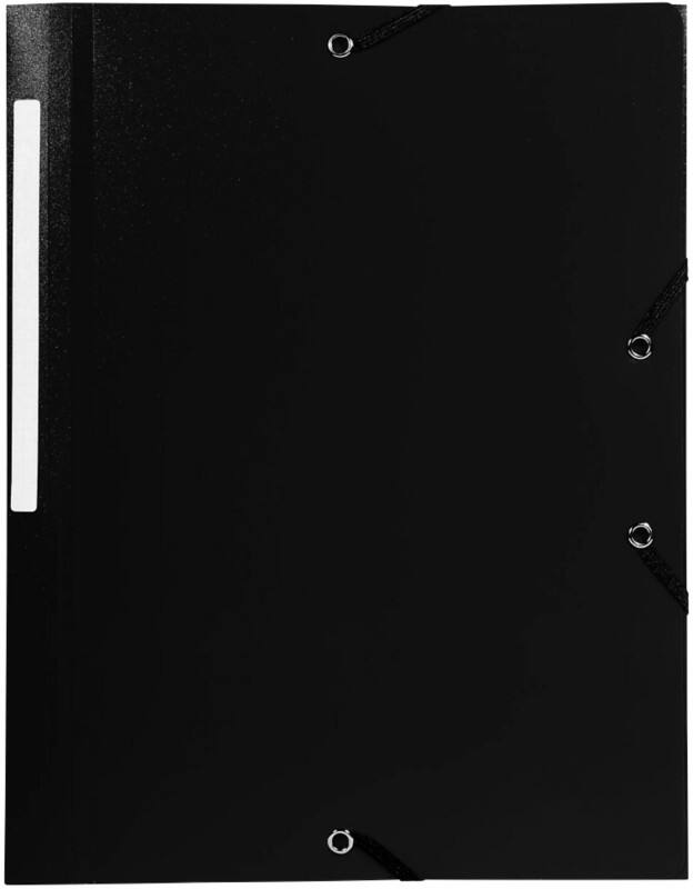 Exacompta Eckspannmappe Forever DIN A4 Schwarz Polypropylen 24 x 32 cm