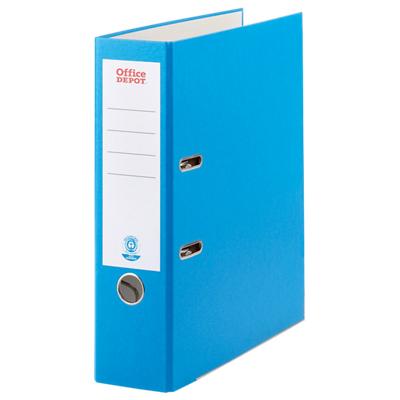 Office Depot Ordner 80 mm Glatt Recyclingkarton 2 Ringe DIN A4 Blau