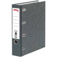 Office Depot Ordner A4 hoch 75 mm Schwarz 4 Ringe Pappkarton Wolkenmarmor Hochformat