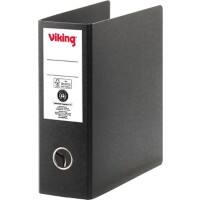 Office Depot Ordner A5 hoch 75 mm Schwarz 2 Ringe Hartpappe Matt Hochformat