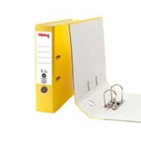 Office Depot Ordner A4 hoch 75 mm Gelb 2 Ringe Pappkarton Matt Hochformat