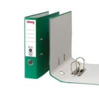 Viking Breit Ordner DIN A4 75 mm Grün 2 Ringe Pappkarton Matt Hochformat Recycled