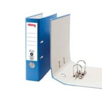 Viking Breit Ordner DIN A4 75 mm Blau 2 Ringe Pappkarton Matt Hochformat Recycled