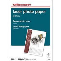 Office Depot Laser-Fotopapier DIN A4 200 g/m² Weiß 250 Blatt