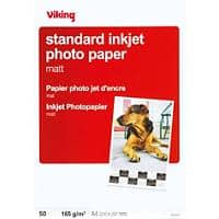 Viking Inkjet Everyday Fotopapier Matt DIN A4 165 g/m² Weiß 50 Blatt
