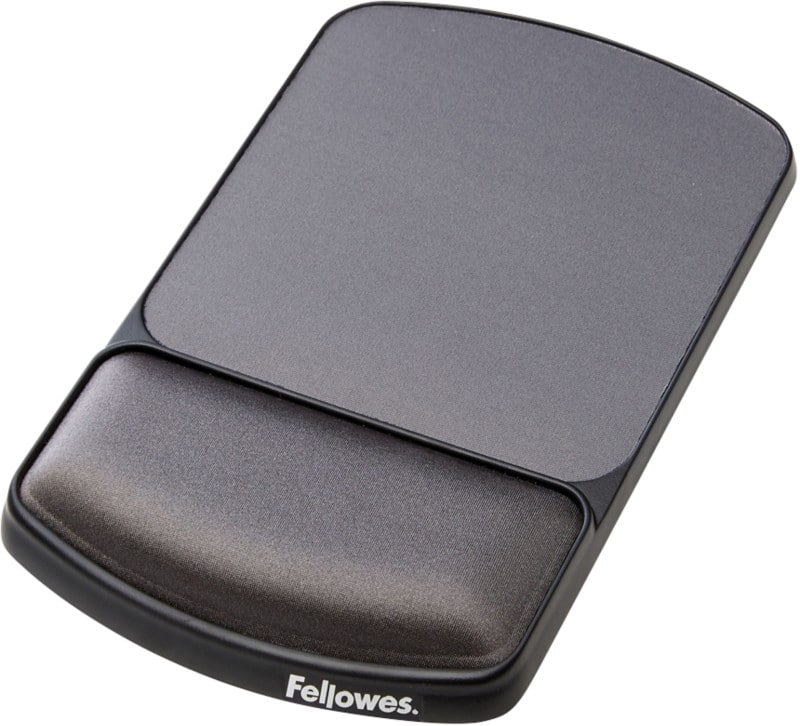 Fellowes Mauspad mit Gel-Handauflage, Schwarz
