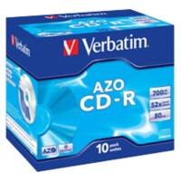 Verbatim CD-R AZO Crystal 52x 700 MB 10 Stück