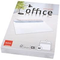 Elco Büro Briefumschläge Ohne Fenster C5 229 (B) x 162 (H) mm Abziehstreifen Weiß 100 g/m² 50 Stück
