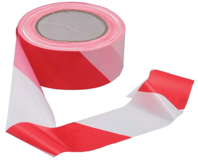 Viso Absperrseil PP (Polypropylen) 5 cm x 100 m Rot, Weiß RSNA01RB